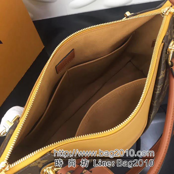 路易威登LV頂級原單 M43951牛皮V形V Tote MM手提肩背包 YDH2165